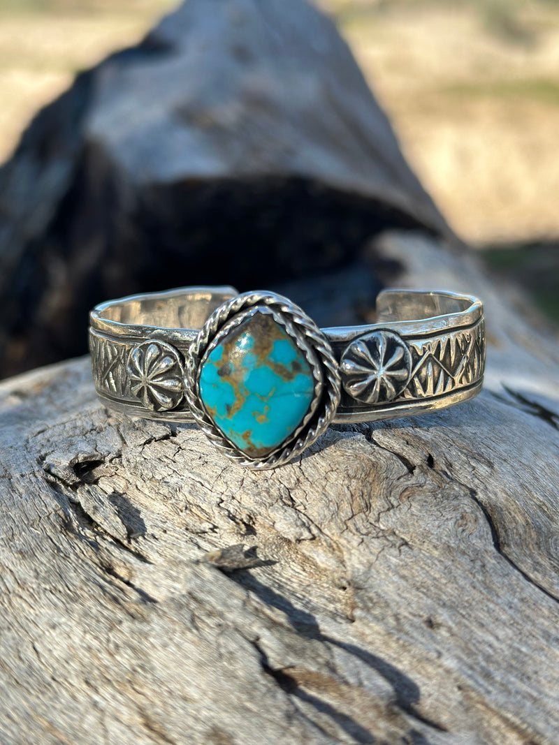The Tulum Sterling Silver & Kingman Turquoise (Real) Southwest