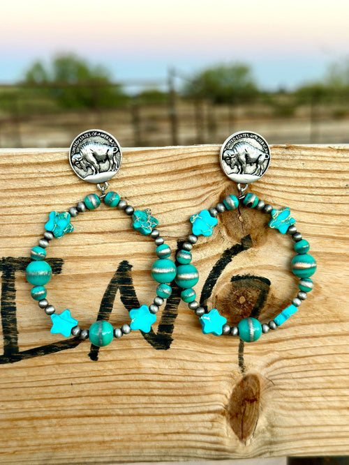 Shop Envi Me Earrings The Turquoise Buffalo Stars Earring