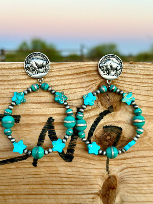 Shop Envi Me Earrings The Turquoise Buffalo Stars Earring