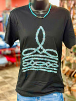 Shop Envi Me It's T-shirt Kinda Day The Turquoise Squash Bootstitch Tee