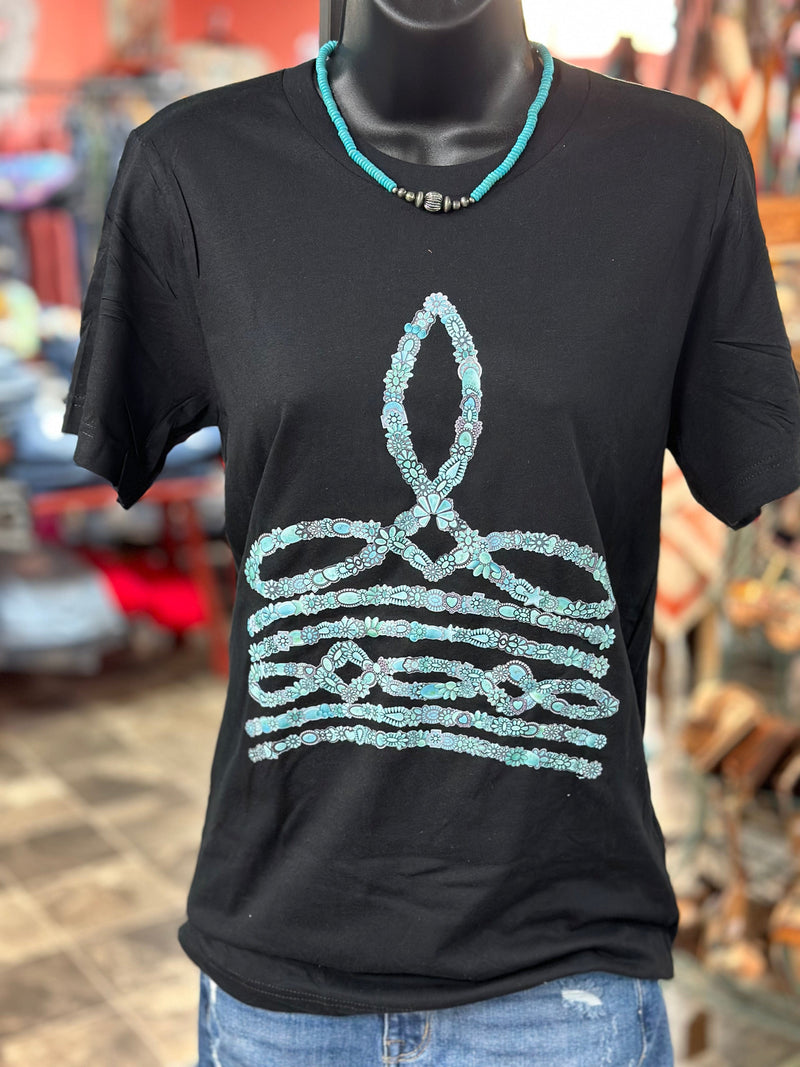 Shop Envi Me It's T-shirt Kinda Day The Turquoise Squash Bootstitch Tee