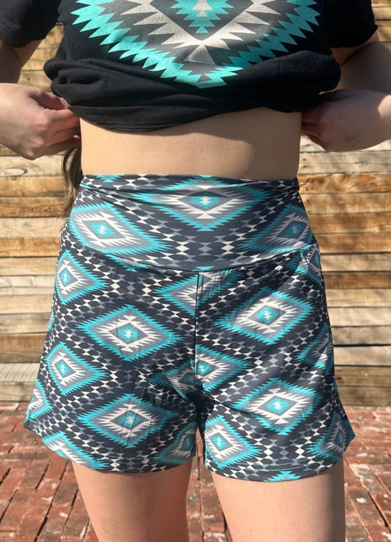 Shop Envi Me Bottoms The Turquoise Summer Aztec Short