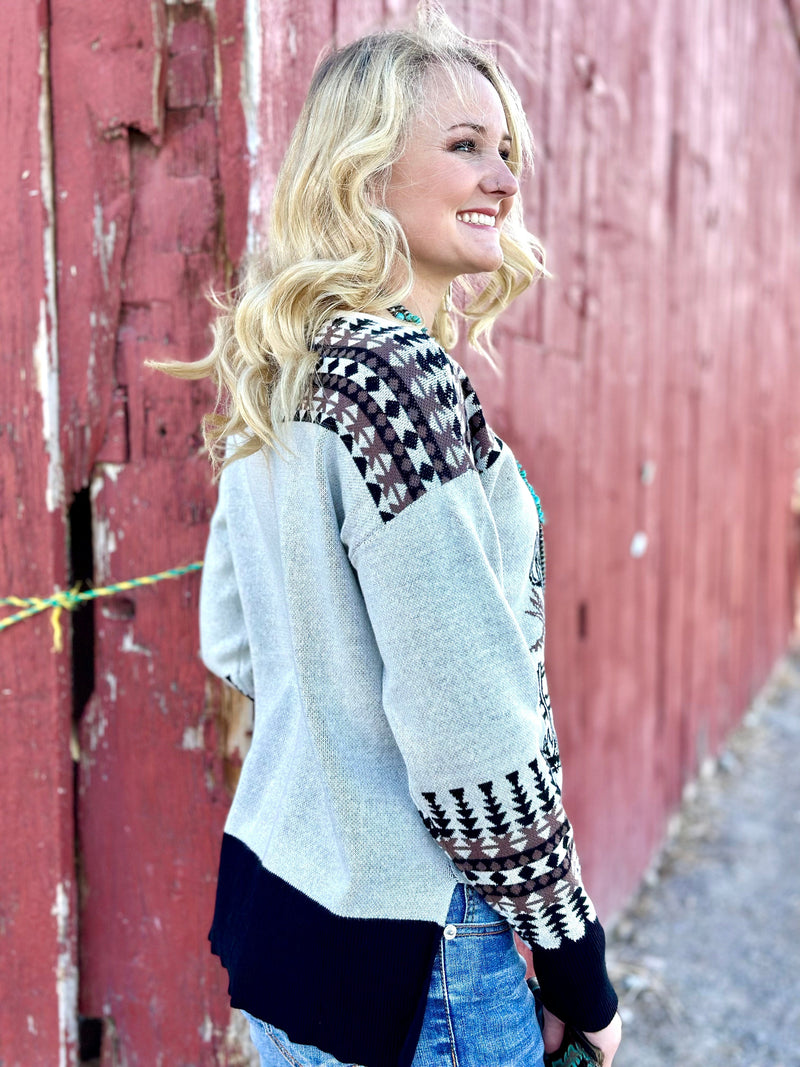 Shop Envi Me Tops and Tunics The Tuscson Cactus Bronc Sweater