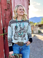 Shop Envi Me Tops and Tunics The Tuscson Cactus Bronc Sweater