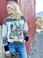 Shop Envi Me Tops and Tunics The Tuscson Cactus Bronc Sweater