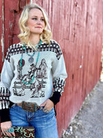 Shop Envi Me Tops and Tunics The Tuscson Cactus Bronc Sweater