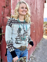 Shop Envi Me Tops and Tunics The Tuscson Cactus Bronc Sweater