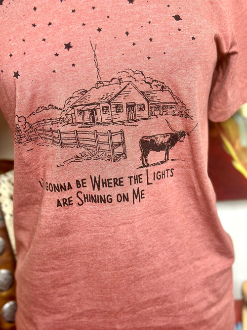 Shop Envi Me The Where The Lights Are Shining On Me Tee
