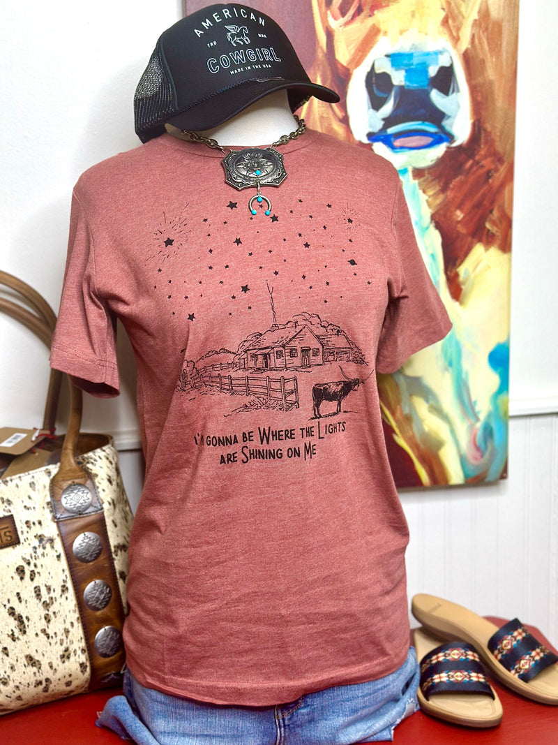 Shop Envi Me The Where The Lights Are Shining On Me Tee