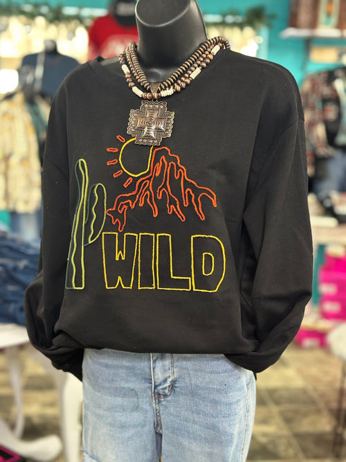 Shop Envi Me The Wild Cactus Embroidered Pullover