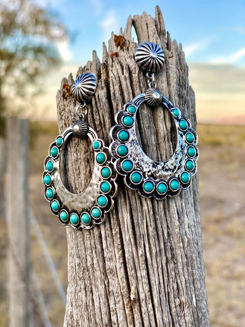 Shop Envi Me Earrings Turquoise Be My Mesa Turquoise Stone Earrings