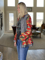 Shop Envi Me Tops and Tunics The Retro Cactus Cowgirl Zip Up Sweatshirt