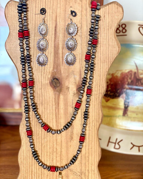 Multi-Strand Navajo Turquoise Bead Necklace, c.1980's | Burton's – Burton's  Gems and Opals