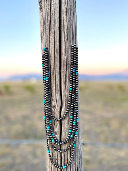 Necklace, Navajo Pearls; 17